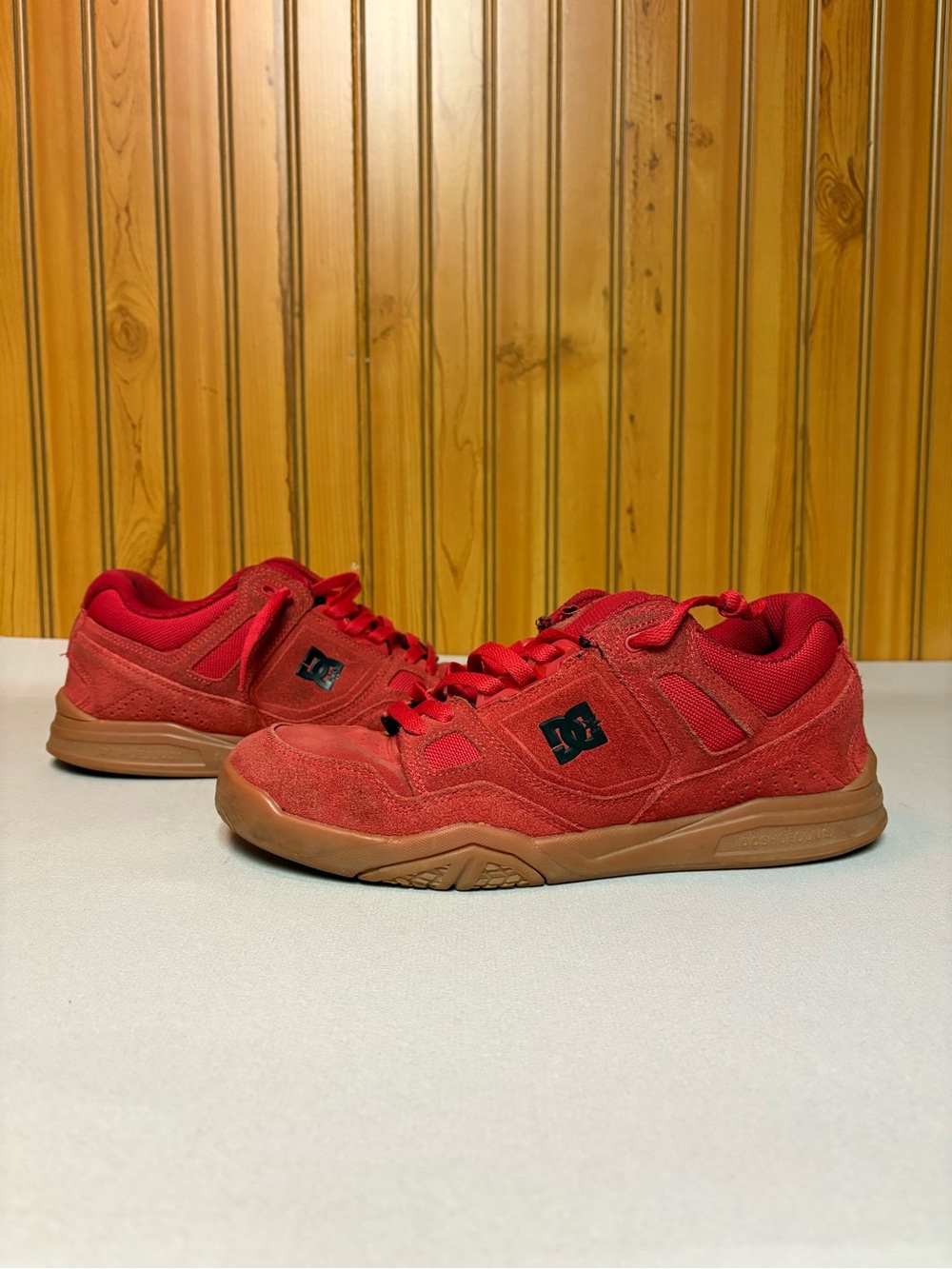 DC Red Skate Shoe Interior with Branded Label